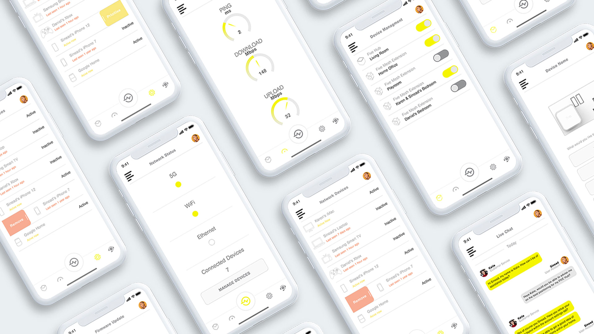 App design screen array