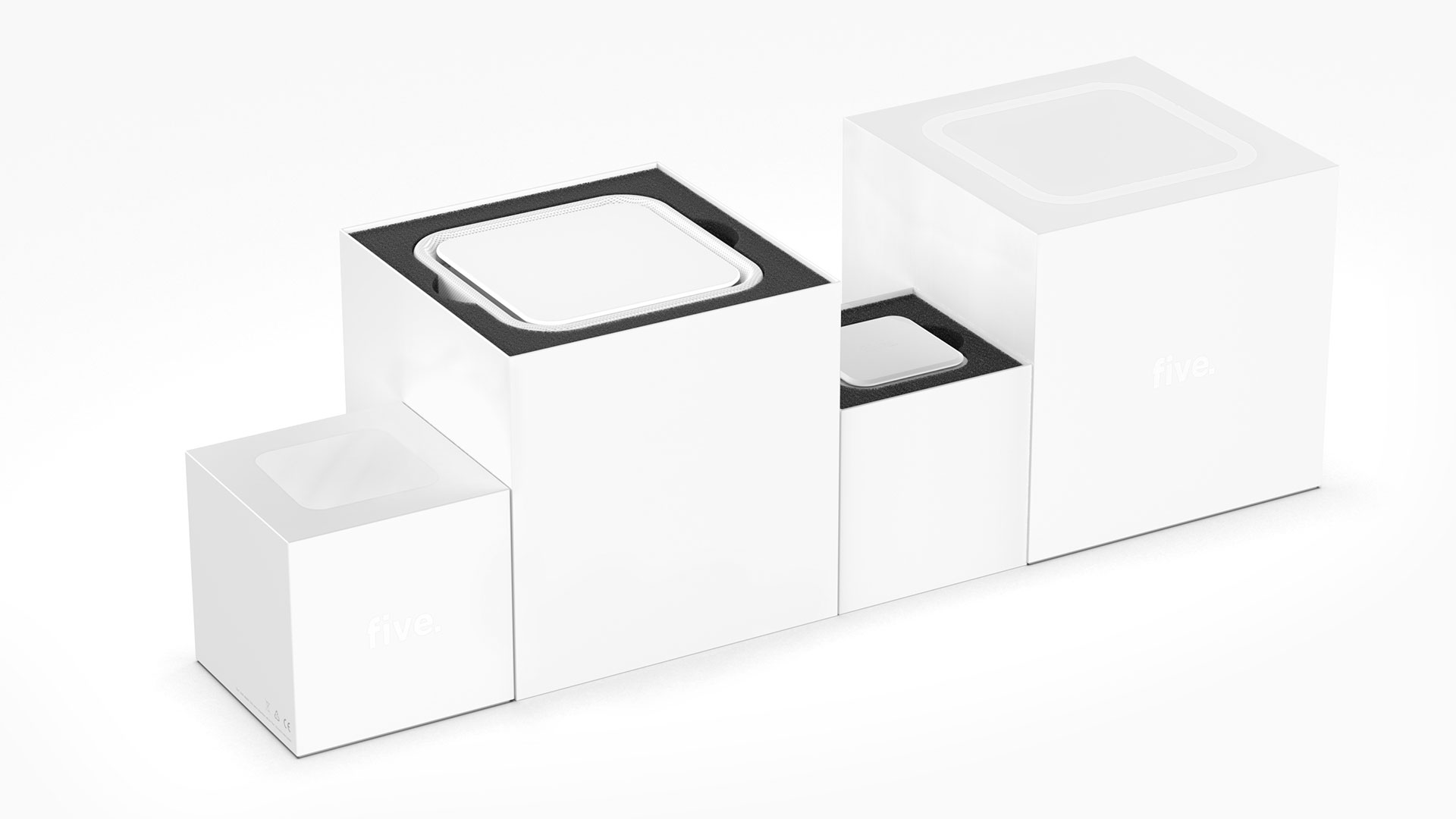 Packaging design for five wifi router