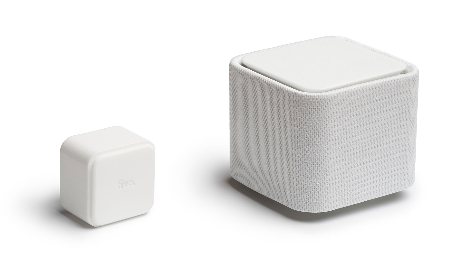 3D prints of final design of internet router