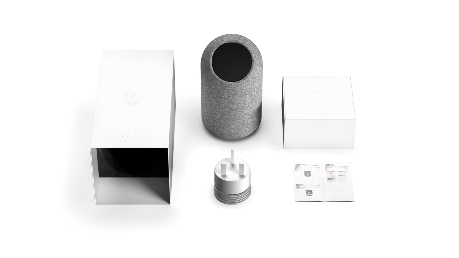 Gloo smart speaker packaging design