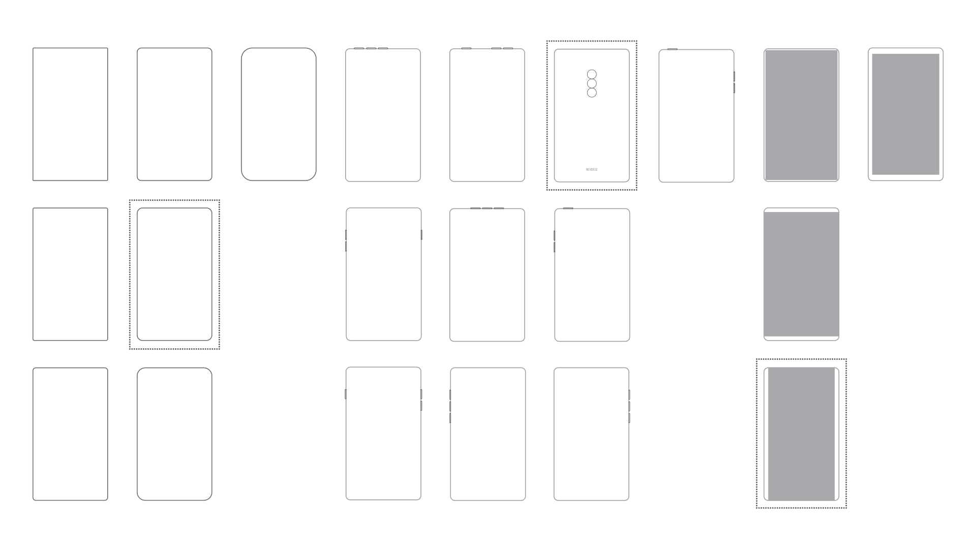 Smartphone design variations