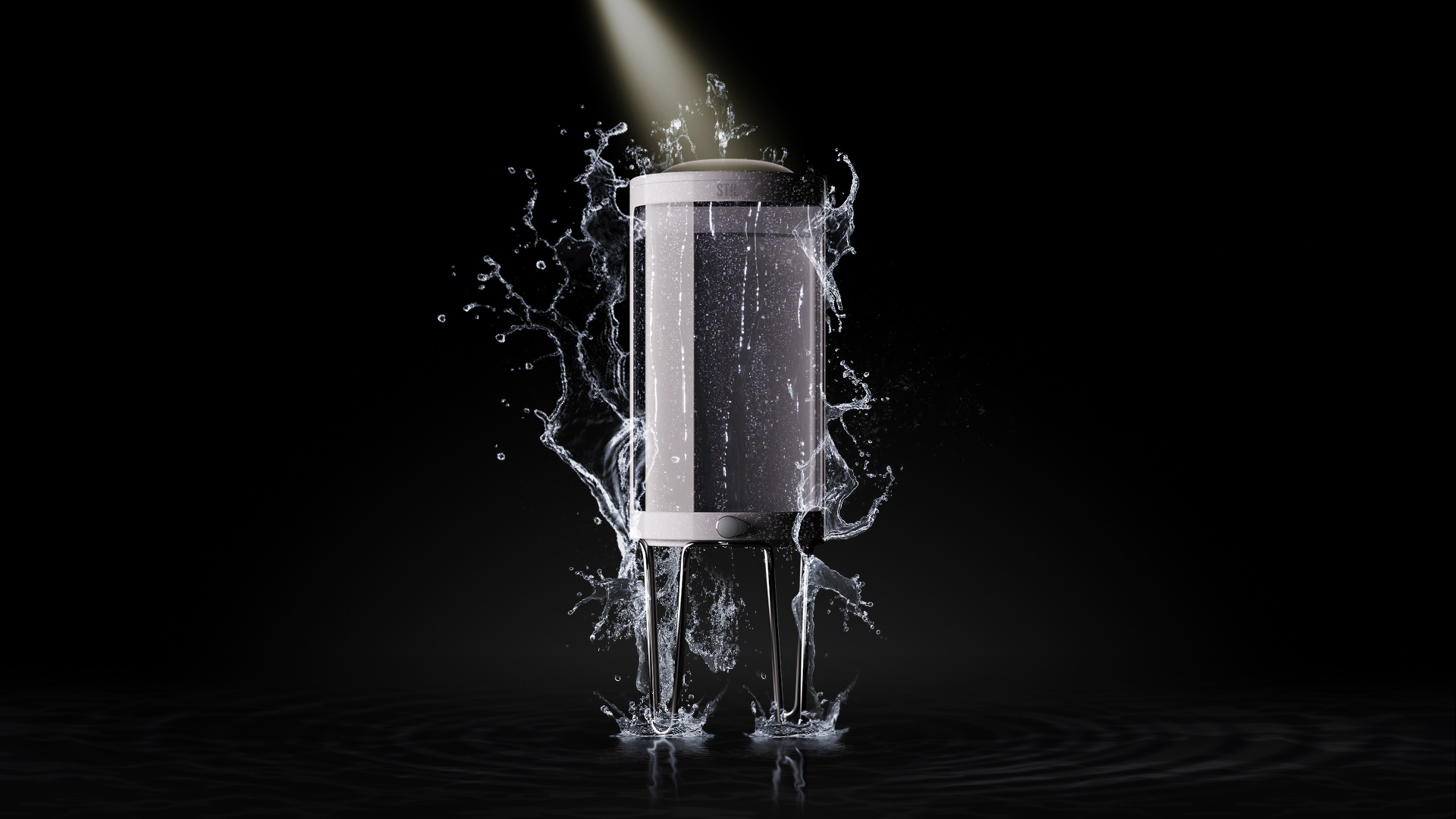 render water splash photography of stil water purifier
