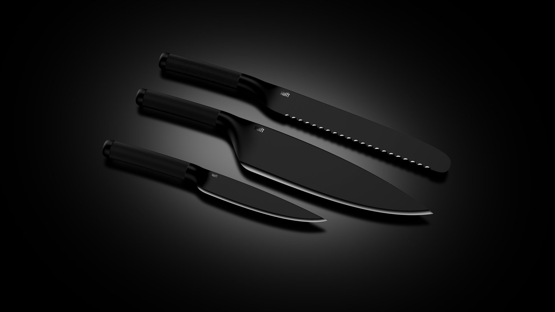 swift bread, chef and pairing knife render