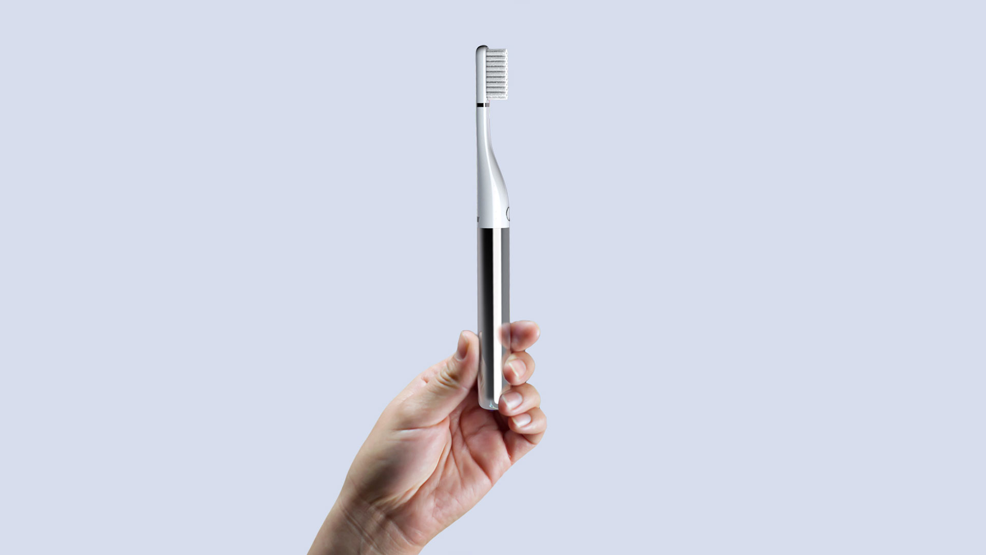 Hand holding Way electric smart toothbrush render