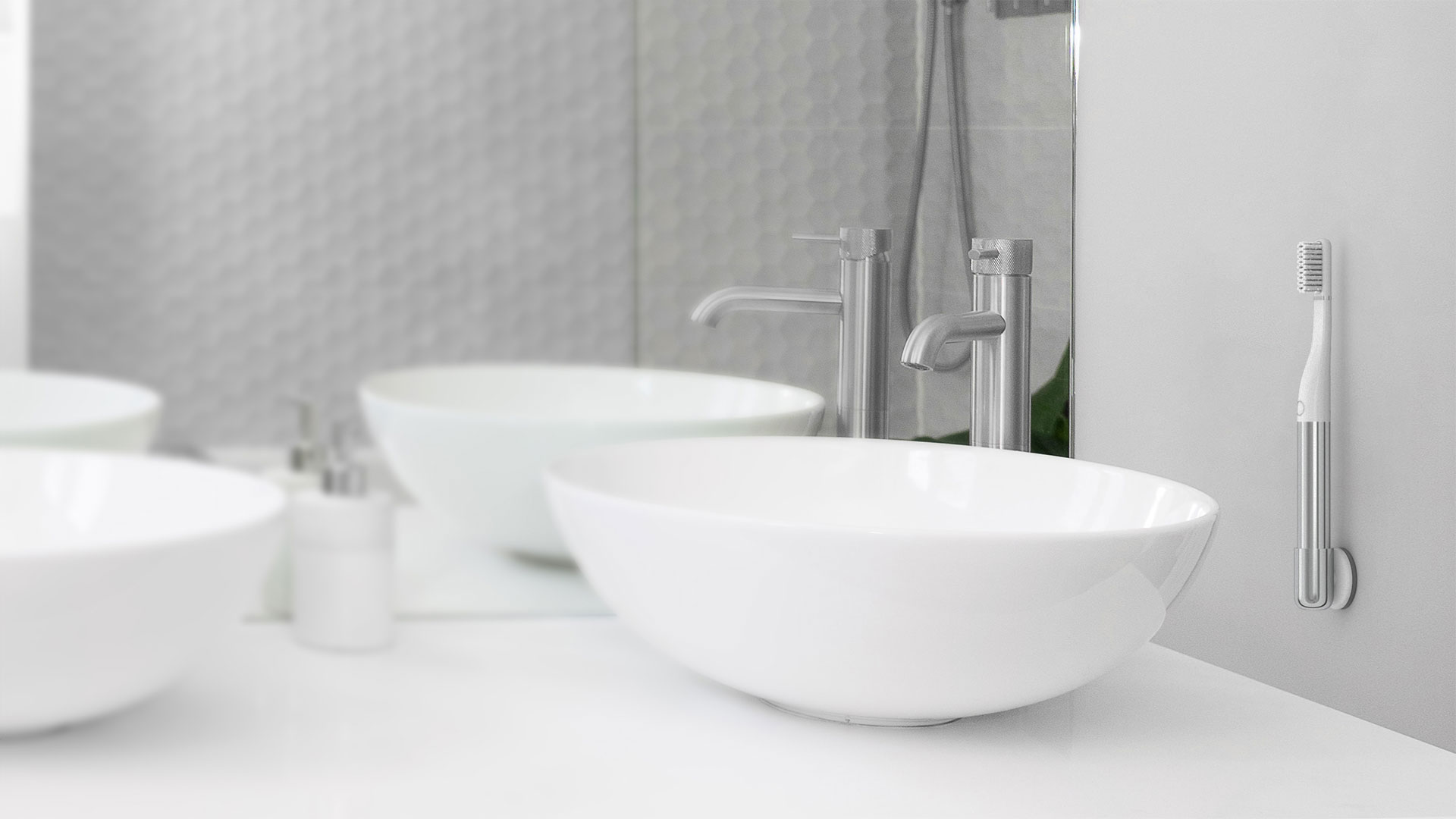 Insitu render of Way electric smart toothbrush